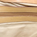 Chloe Tote Bag Leather Beige Gold Auth gh1477-17