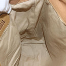 Chloe Tote Bag Leather Beige Gold Auth gh1477-20
