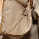 Chloe Tote Bag Leather Beige Gold Auth gh1477-21
