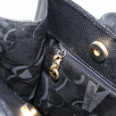 Salvatore Ferragamo Vala Tote Bag Leather Black Gold Auth gh1481-19