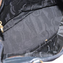 Salvatore Ferragamo Vala Hand Bag Canvas Navy Gold Auth gh1482-17