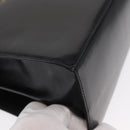 Salvatore Ferragamo Gancini Hand Bag Leather 2way Black Gold Auth gh1484-9