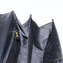Salvatore Ferragamo Gancini Hand Bag Leather 2way Black Gold Auth gh1484-18