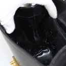 Salvatore Ferragamo Hand Bag Leather 2way Black Gold Auth gh1485-21