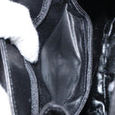 Salvatore Ferragamo Hand Bag Leather 2way Black Gold Auth gh1485-22