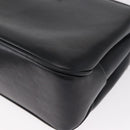 Christian Louboutin Studs Chain Shoulder Bag Leather Black Silver Auth gh1489-16