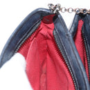 Christian Louboutin Studs Chain Shoulder Bag Leather Black Silver Auth gh1489-20