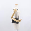 Christian Louboutin Studs Chain Shoulder Bag Leather Black Silver Auth gh1489-23