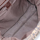 FENDI Zucca Canvas Hand Bag Black Brown Auth gh1494-16