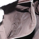 FENDI Zucca Canvas Hand Bag Black Brown Auth gh1494-20