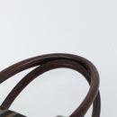 FENDI Zucca Canvas Hand Bag Black Brown Auth gh1494-8