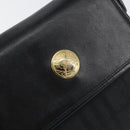 Burberrys Nova Check Hand Bag Leather Canvas Black Gold Auth gh1496-17