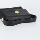Burberrys Nova Check Hand Bag Leather Canvas Black Gold Auth gh1496-7