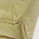 BURBERRY Blue Label Tote Bag Nylon Silver Beige Auth gh1498-9