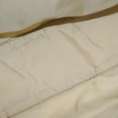 BURBERRY Blue Label Tote Bag Nylon Silver Beige Auth gh1498-11