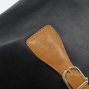 CELINE Shoulder Bag Leather Black Gold Auth gh1499-17