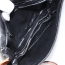 CELINE Shoulder Bag Leather Black Gold Auth gh1499-11