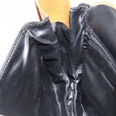 CELINE Shoulder Bag Leather Black Gold Auth gh1499-21
