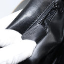 CELINE Shoulder Bag Leather Black Gold Auth gh1499-12