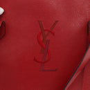 SAINT LAURENT Shoulder Bag Leather Red Gold Auth gh1500-17
