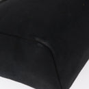 HERMES Herbag MM Hand Bag Canvas Leather Black Silver Auth gh1501-15