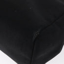 HERMES Herbag MM Hand Bag Canvas Leather Black Silver Auth gh1501-16