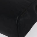 HERMES Herbag MM Handtasche Canvas Leder Schwarz Silber Auth gh1501-14