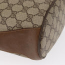 GUCCI GG Supreme Web Sherry Line Bag PVC Beige Gold 904 02 081 Auth gh1504-12