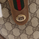 GUCCI GG Supreme Web Sherry Line Bag PVC Beige Gold 904 02 081 Auth gh1504-14