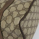 GUCCI GG Supreme Web Sherry Line Boston Bag PVC Beige Gold 40 02 006 Auth gh1505-10