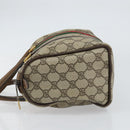 GUCCI GG Supreme Web Sherry Line Boston Bag PVC Beige Gold 40 02 006 Auth gh1505-5