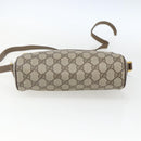 GUCCI GG Supreme Web Sherry Line Bag PVC Beige Gold 56 02 087 Auth gh1506-10