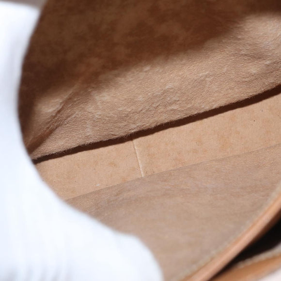 GUCCI Micro GG Supreme Hand Bag PVC Beige Gold 000 46 4857 Auth gh1508