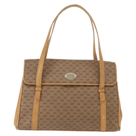 GUCCI Micro GG Supreme Hand Bag PVC Beige Gold 000 46 4857 Auth gh1508 - 0