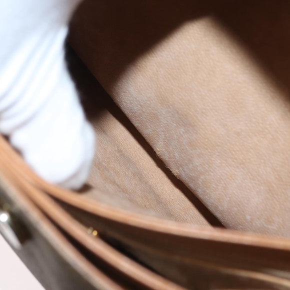 GUCCI Micro GG Supreme Hand Bag PVC Beige Gold 000 46 4857 Auth gh1508