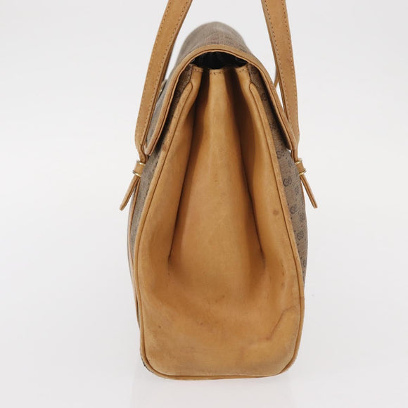 GUCCI Micro GG Supreme Hand Bag PVC Beige Gold 000 46 4857 Auth gh1508