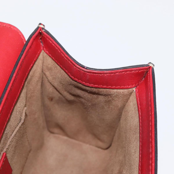 GUCCI GG Supreme Chain Shoulder Bag PVC Beige Gold 409487 Auth gh1509