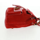 GUCCI Bamboo Backpack Suede Red Gold 003 1998 0030 Auth gh1510-4