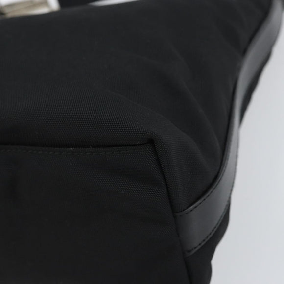 GUCCI Shoulder Bag Nylon Black Silver 000 0602 3754 Auth gh1511