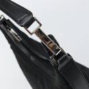 GUCCI Shoulder Bag Nylon Black Silver 000 0602 3754 Auth gh1511-14