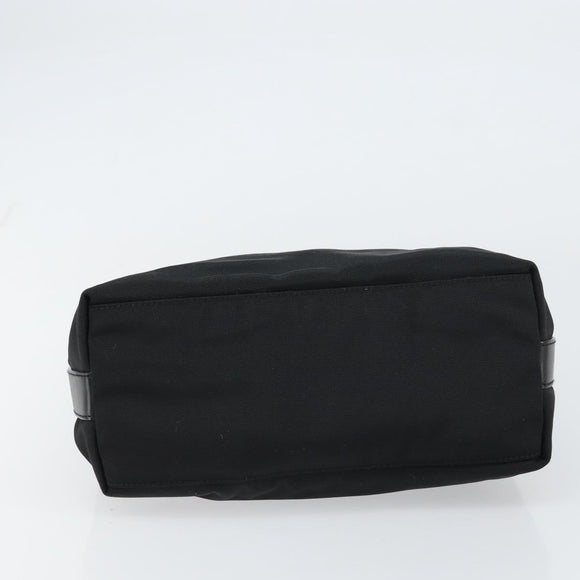 GUCCI Shoulder Bag Nylon Black Silver 000 0602 3754 Auth gh1511