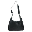 GUCCI Shoulder Bag Leather Black Silver 001 3341 3444 Auth gh1514-1