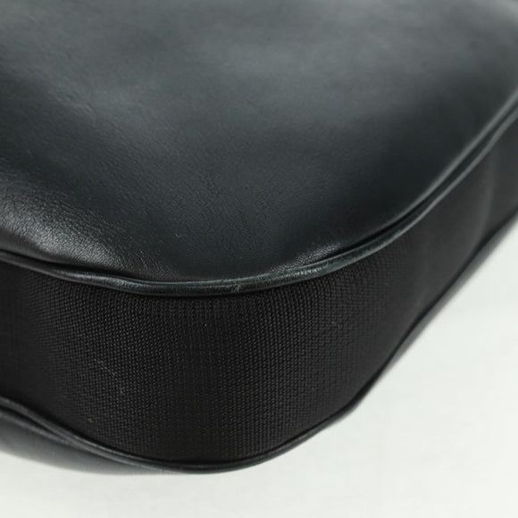 GUCCI Shoulder Bag Leather Black Silver 001 3341 3444 Auth gh1514
