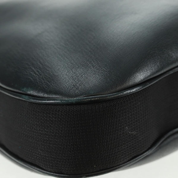 GUCCI Shoulder Bag Leather Black Silver 001 3341 3444 Auth gh1514