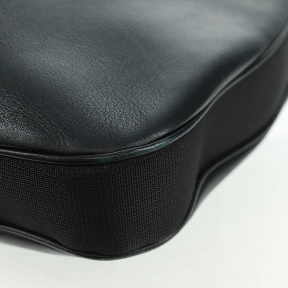 GUCCI Shoulder Bag Leather Black Silver 001 3341 3444 Auth gh1514