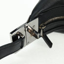 GUCCI Shoulder Bag Leather Black Silver 001 3341 3444 Auth gh1514-16