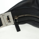 GUCCI Shoulder Bag Leather Black Silver 001 3341 3444 Auth gh1514-17