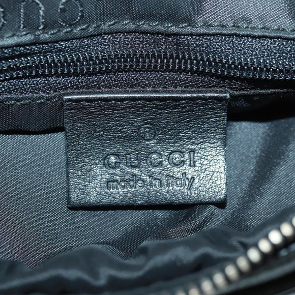 GUCCI Shoulder Bag Leather Black Silver 001 3341 3444 Auth gh1514