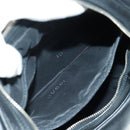 GUCCI Shoulder Bag Leather Black Silver 001 3341 3444 Auth gh1514-23
