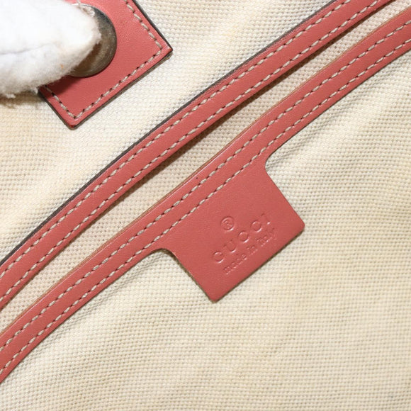 GUCCI GG Supreme Tote Bag PVC Beige Gold 197953 Auth gh1517